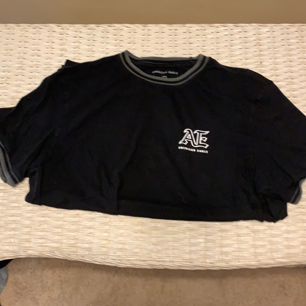 Men’s AE t-shirt black/grey with white letters